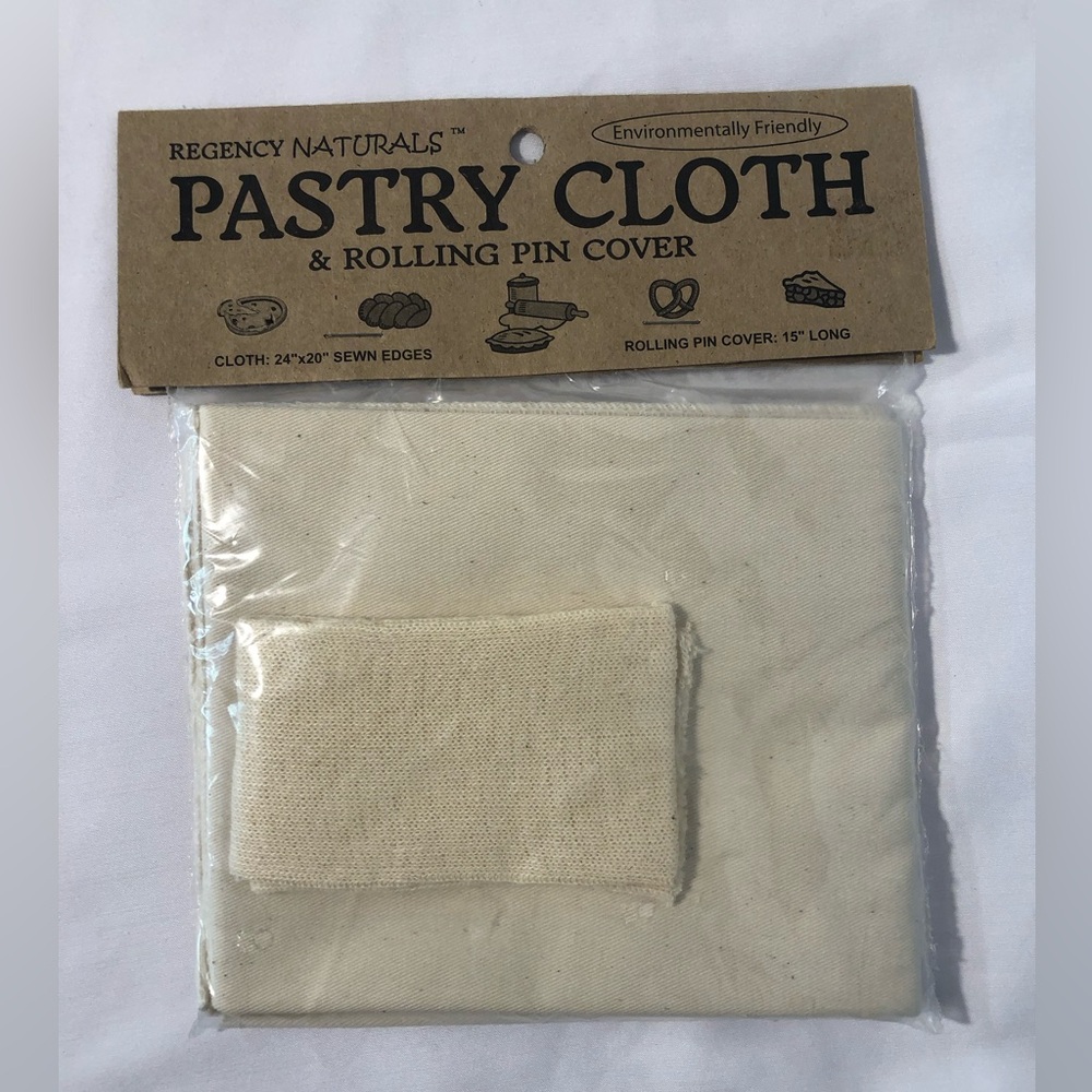 Regency Naturals Pastry Cloth and Rolling Pin Cover